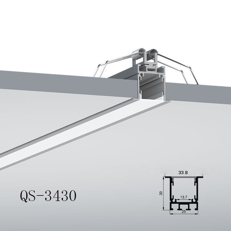 Recessed Aluminum Profile 12mm LED Lights Strip Diffuser Recessed Aluminum Profile 12mm LED Lights Strip Diffuser